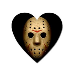 Jason Hockey Goalie Mask Heart Magnet by Celenk