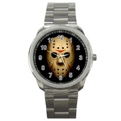 Jason Hockey Goalie Mask Sport Metal Watch