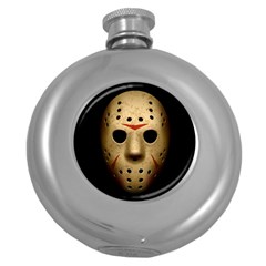 Jason Hockey Goalie Mask Round Hip Flask (5 Oz) by Celenk