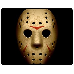 Jason Hockey Goalie Mask Fleece Blanket (medium)  by Celenk