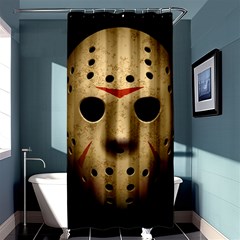 Jason Hockey Goalie Mask Shower Curtain 36  X 72  (stall)  by Celenk