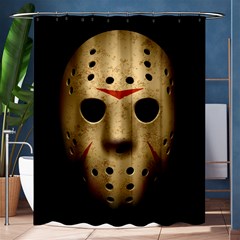 Jason Hockey Goalie Mask Shower Curtain 60  X 72  (medium)  by Celenk