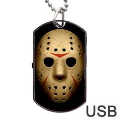 Jason Hockey Goalie Mask Dog Tag Usb Flash (two Sides) by Celenk