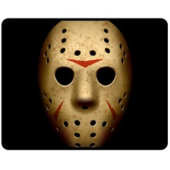 Jason Hockey Goalie Mask Double Sided Fleece Blanket (medium)  by Celenk