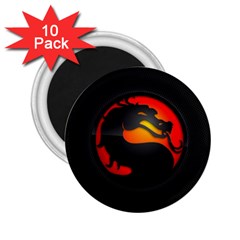 Dragon 2 25  Magnets (10 Pack)  by Celenk