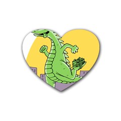 Dragon Rubber Coaster (heart)  by Celenk