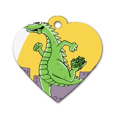 Dragon Dog Tag Heart (one Side) by Celenk