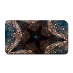 Kaleidoscopic Design Elegant Star Brown Turquoise Medium Bar Mats by yoursparklingshop