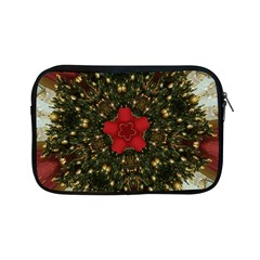 Christmas Wreath Stars Green Red Elegant Apple Ipad Mini Zipper Cases by yoursparklingshop