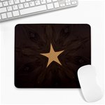 Rustic Elegant Brown Christmas Star Design Large Mousepads Front