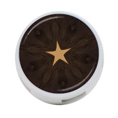 Rustic Elegant Brown Christmas Star Design 4-port Usb Hub (two Sides)  by yoursparklingshop