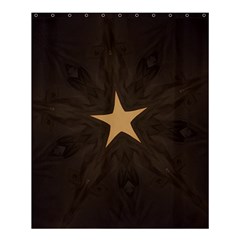 Rustic Elegant Brown Christmas Star Design Shower Curtain 60  X 72  (medium)  by yoursparklingshop