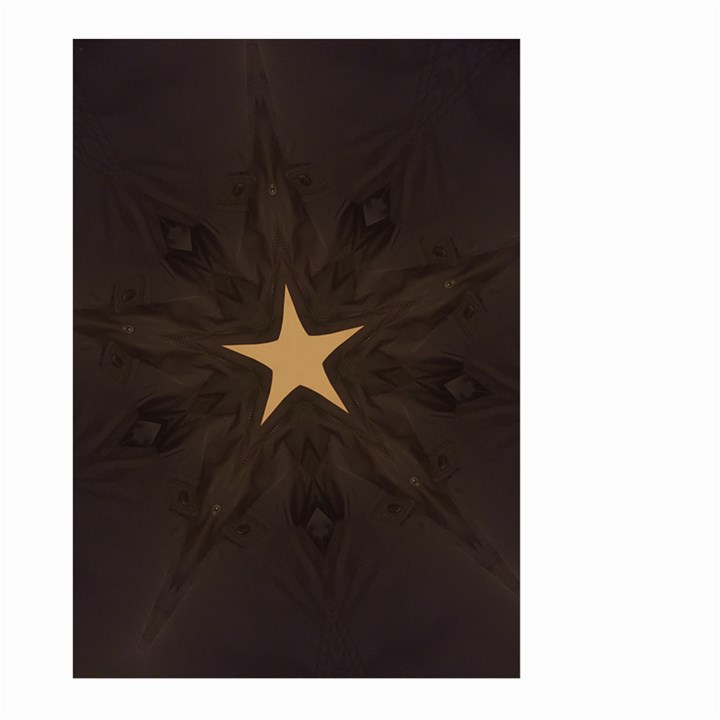 Rustic Elegant Brown Christmas Star Design Large Garden Flag (Two Sides)