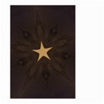 Rustic Elegant Brown Christmas Star Design Large Garden Flag (Two Sides) Back