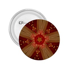 Red Star Ribbon Elegant Kaleidoscopic Design 2 25  Buttons by yoursparklingshop