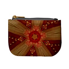 Red Star Ribbon Elegant Kaleidoscopic Design Mini Coin Purses by yoursparklingshop