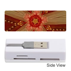 Red Star Ribbon Elegant Kaleidoscopic Design Memory Card Reader (stick)  by yoursparklingshop