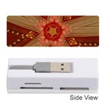 Red Star Ribbon Elegant Kaleidoscopic Design Memory Card Reader (Stick)  Front