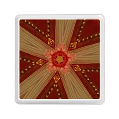 Red Star Ribbon Elegant Kaleidoscopic Design Memory Card Reader (square)  by yoursparklingshop