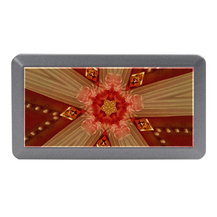 Red Star Ribbon Elegant Kaleidoscopic Design Memory Card Reader (Mini)