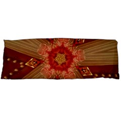 Red Star Ribbon Elegant Kaleidoscopic Design Body Pillow Case (dakimakura) by yoursparklingshop