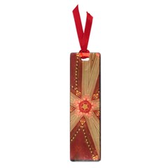 Red Star Ribbon Elegant Kaleidoscopic Design Small Book Marks by yoursparklingshop