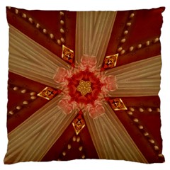 Red Star Ribbon Elegant Kaleidoscopic Design Standard Flano Cushion Case (one Side) by yoursparklingshop