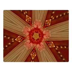 Red Star Ribbon Elegant Kaleidoscopic Design Double Sided Flano Blanket (large)  by yoursparklingshop