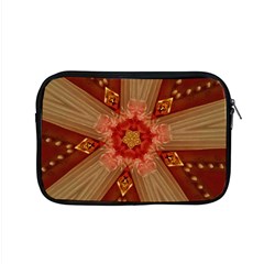 Red Star Ribbon Elegant Kaleidoscopic Design Apple Macbook Pro 15  Zipper Case by yoursparklingshop