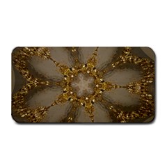 Golden Flower Star Floral Kaleidoscopic Design Medium Bar Mats