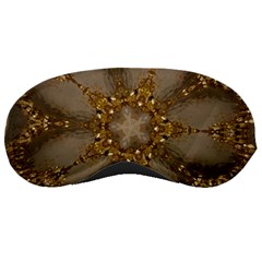 Golden Flower Star Floral Kaleidoscopic Design Sleeping Masks