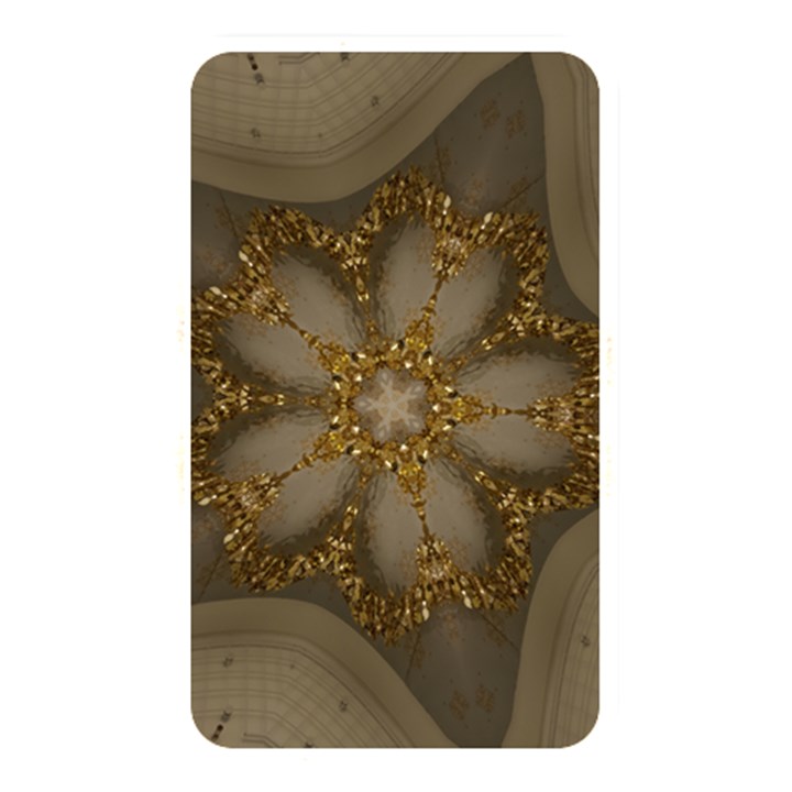 Golden Flower Star Floral Kaleidoscopic Design Memory Card Reader