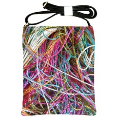 Funny Colorful Yarn Pattern Shoulder Sling Bags by yoursparklingshop