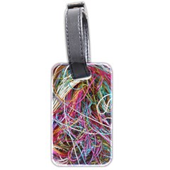 Funny Colorful Yarn Pattern Luggage Tags (two Sides) by yoursparklingshop