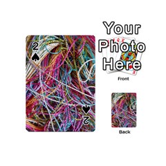 Funny Colorful Yarn Pattern Playing Cards 54 (mini)  by yoursparklingshop