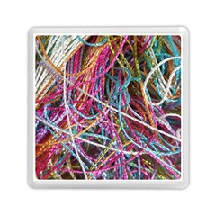 Funny Colorful Yarn Pattern Memory Card Reader (square)  by yoursparklingshop