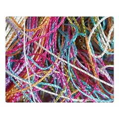 Funny Colorful Yarn Pattern Double Sided Flano Blanket (large)  by yoursparklingshop