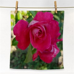 Romantic Red Rose Photography Face Towel by yoursparklingshop