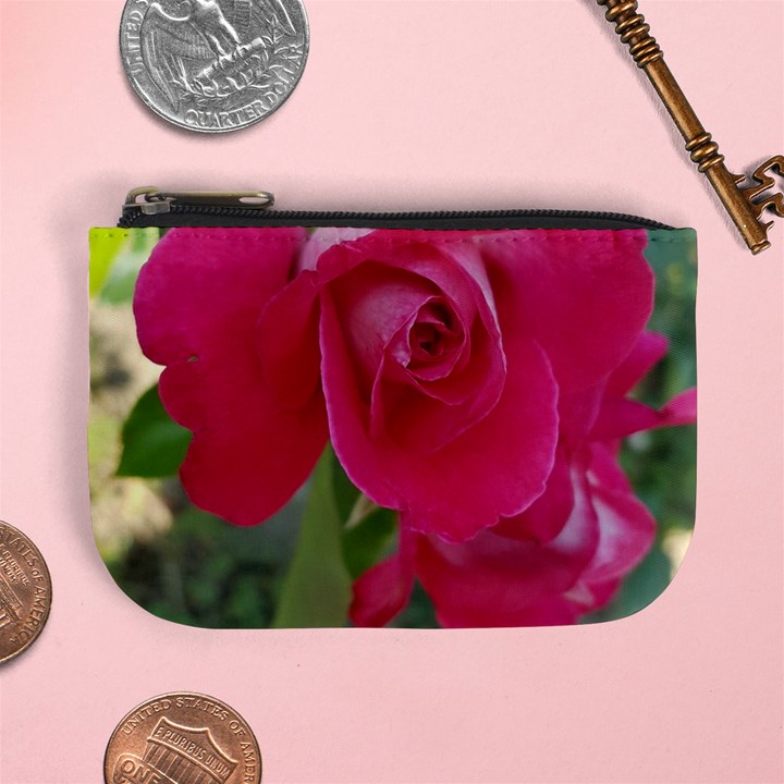 Romantic Red Rose Photography Mini Coin Purses