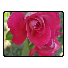 Romantic Red Rose Photography Fleece Blanket (small) by yoursparklingshop