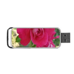 Romantic Red Rose Photography Portable Usb Flash (one Side) by yoursparklingshop