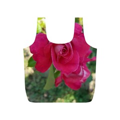 Romantic Red Rose Photography Full Print Recycle Bags (s)  by yoursparklingshop