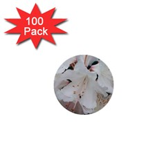 Floral Design White Flowers Photography 1  Mini Buttons (100 Pack)  by yoursparklingshop