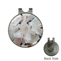 Floral Design White Flowers Photography Hat Clips With Golf Markers by yoursparklingshop