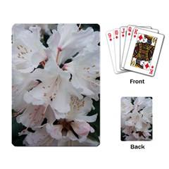 Floral Design White Flowers Photography Playing Card by yoursparklingshop