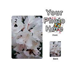 Floral Design White Flowers Photography Playing Cards 54 (mini)  by yoursparklingshop