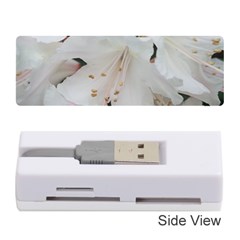 Floral Design White Flowers Photography Memory Card Reader (stick)  by yoursparklingshop