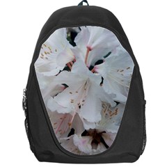 Floral Design White Flowers Photography Backpack Bag by yoursparklingshop