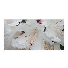 Floral Design White Flowers Photography Satin Wrap by yoursparklingshop