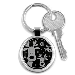 Cute Reindeer  Key Chains (round)  by Valentinaart